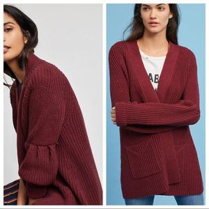 Anthropologie Chunky Open Oversized Cardigan